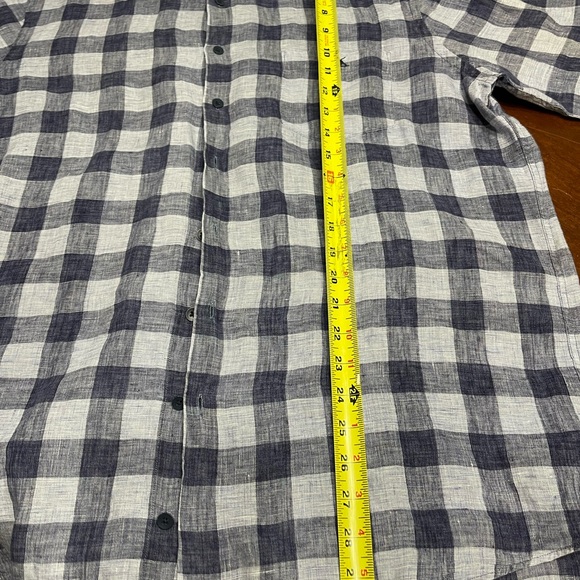 Men's RODD & GUNN Blue Linen Shirt - Picture 6 of 8